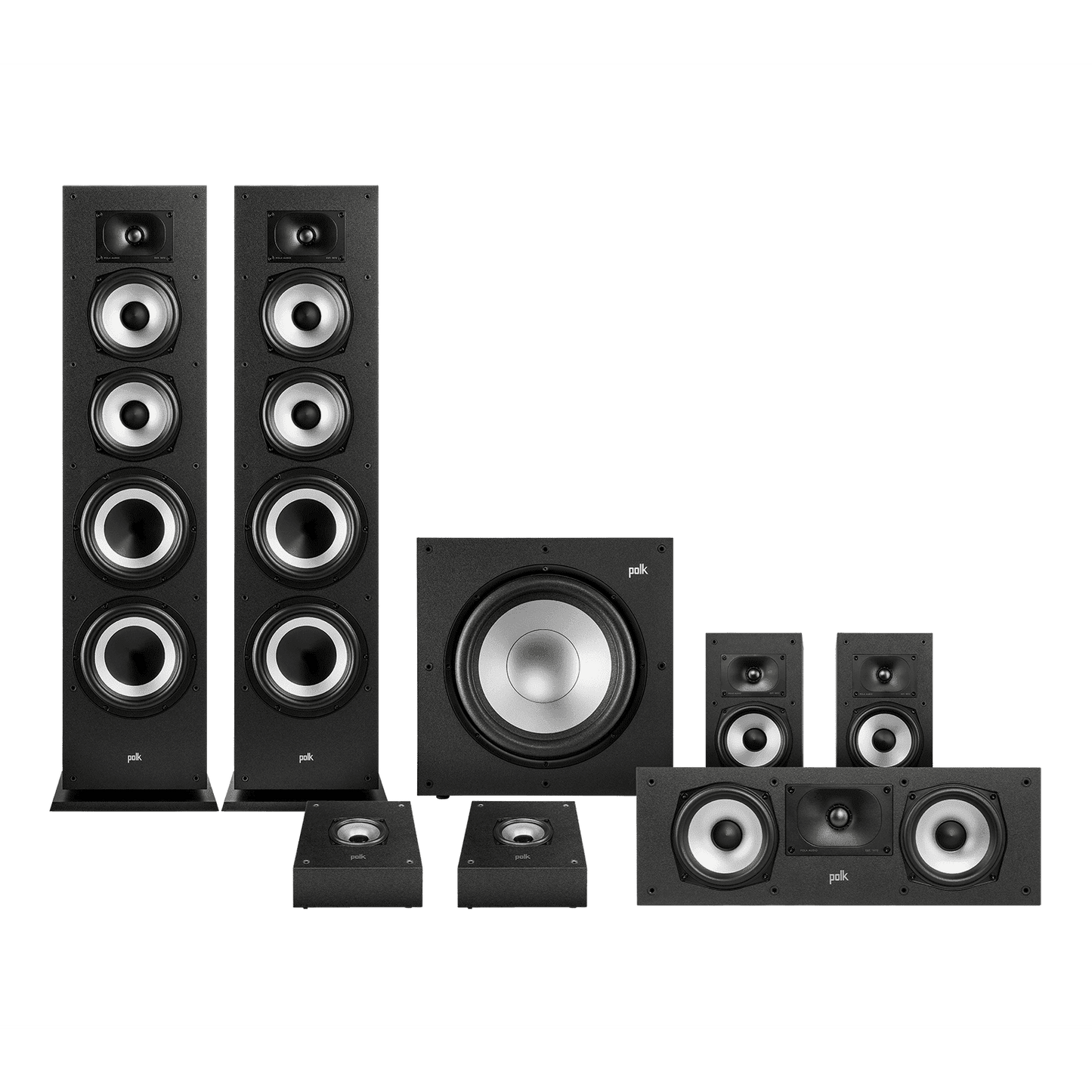 Polk Monitor MXT70 - 5.1.2 Floor Standing Speaker Package with Dolby Atmos  (Bundle Pack)